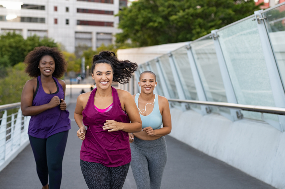 women running together